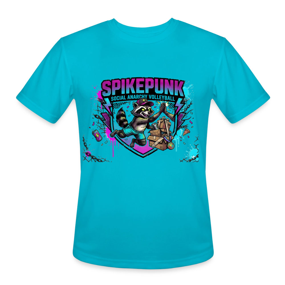 Men’s Moisture Wicking Performance T-Shirt - turquoise