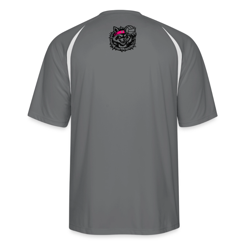Men’s Cooling Performance Color Blocked Jersey - dark gray/white