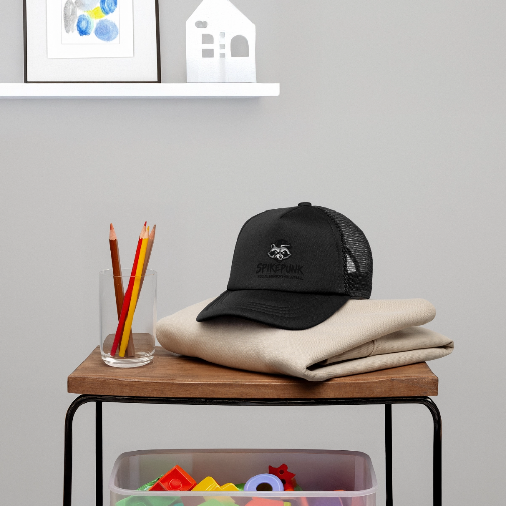 Kid's Trucker Cap - black
