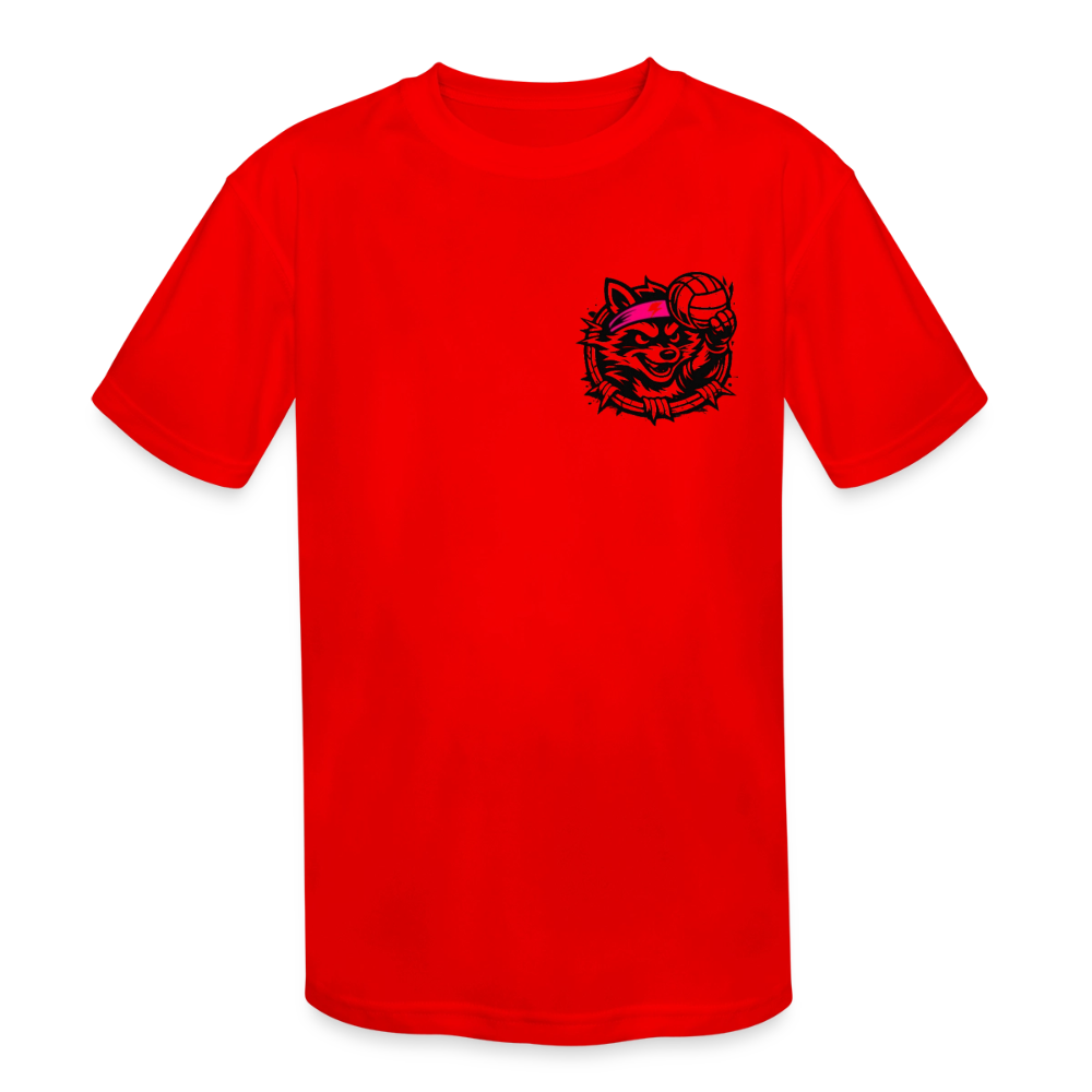 Kids' Moisture Wicking Performance T-Shirt - red
