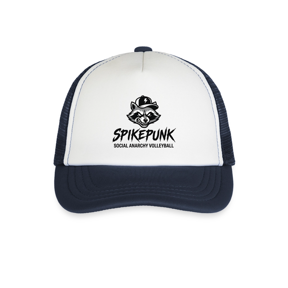 Kid's Trucker Cap - white/navy