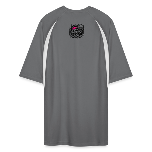 Men’s Cooling Performance Color Blocked Jersey - dark gray/white