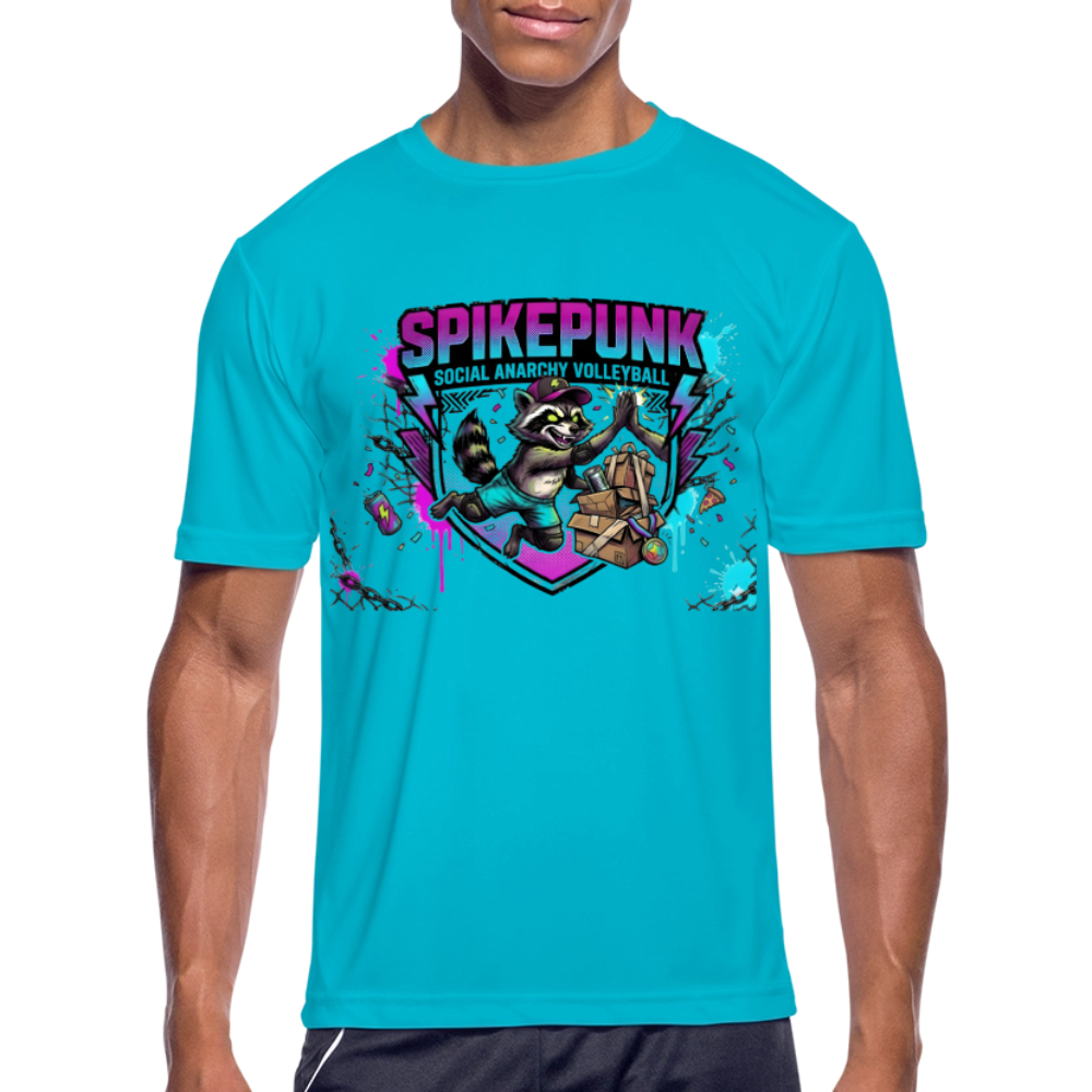 Men’s Moisture Wicking Performance T-Shirt - turquoise