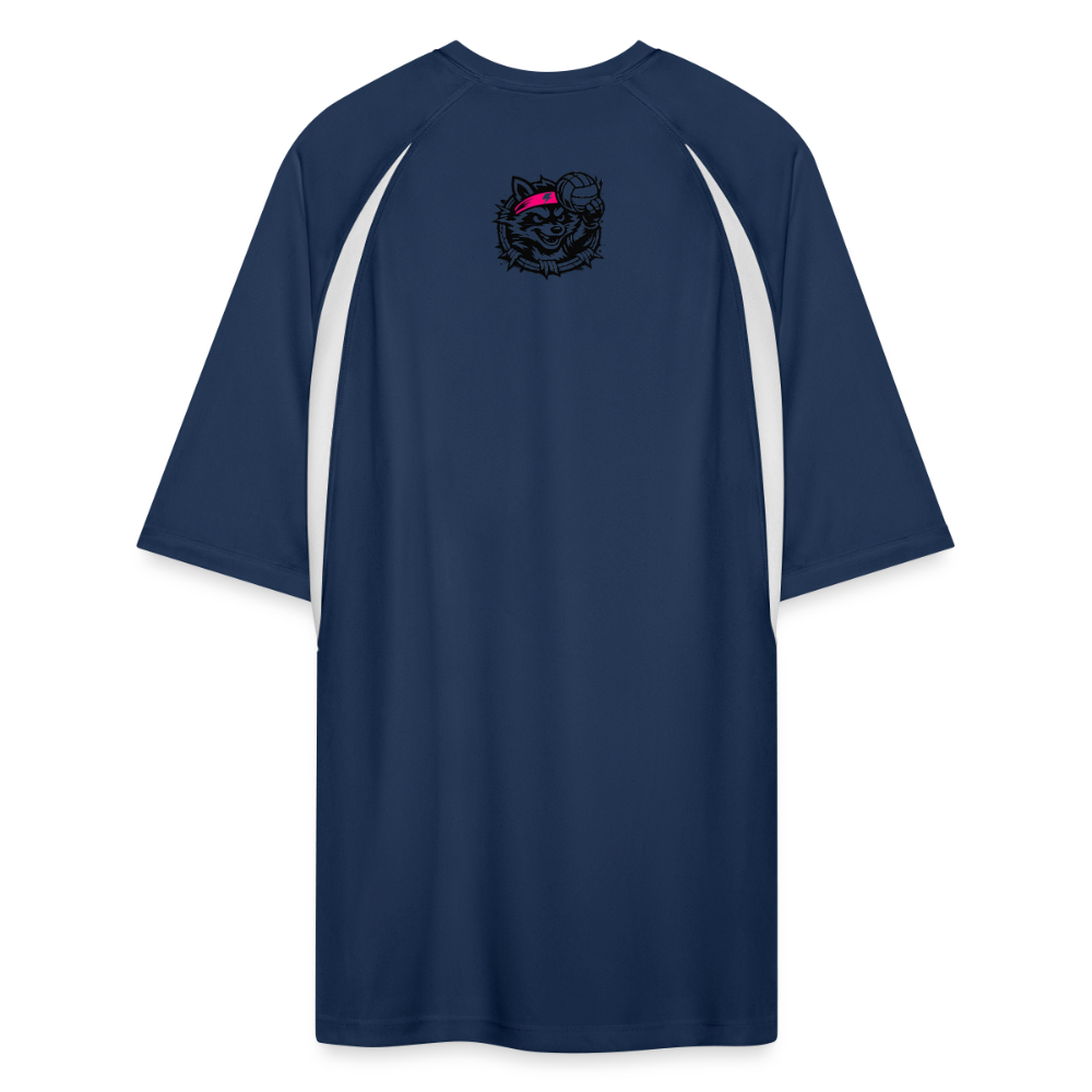 Men’s Cooling Performance Color Blocked Jersey - navy/white