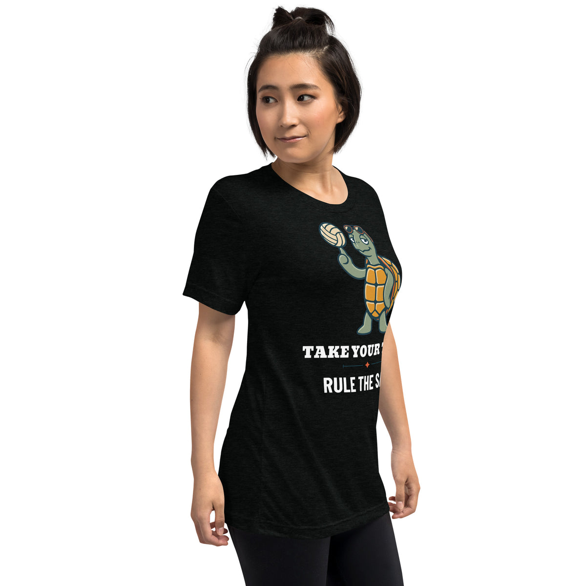 Sea Turtle Tee, right front detail